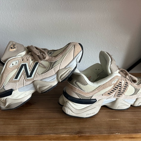 New Balance womens Tan and Cream Sneakers - Picture 2 of 3